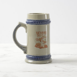 Doe Deer en Fawn Mommy Loves me Bierpul