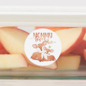 Doe Deer en Fawn Mommy Loves me Labels (Aangebracht)