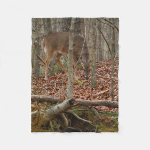 Doe Deer in de bomen Fleece Deken