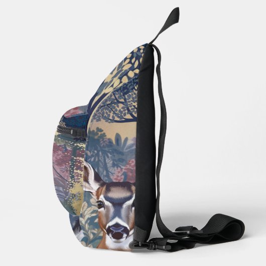 Doe Deer Patroon Sling Bag (Rechts)
