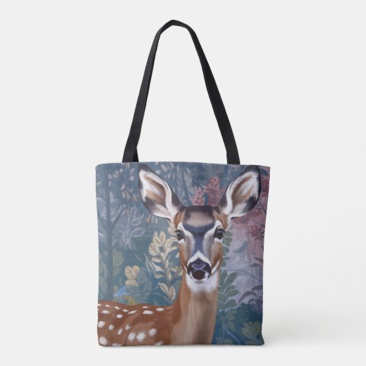 Doe Deer Shopping Errand Canvas tas (Achterkant)