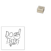 Doe deze tekst rubberstempel (Gestempeld)