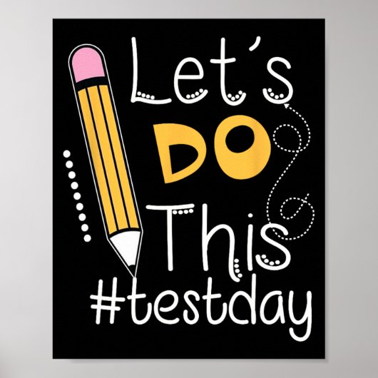 Doe deze testdag Aanmoediging Leraar Kleding GIF Poster (Voorkant)