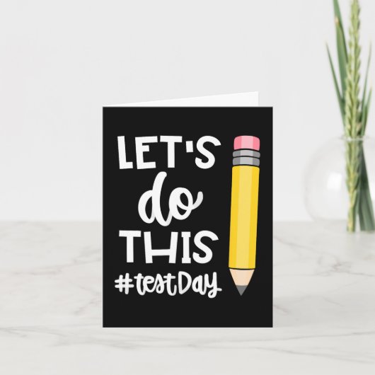 Doe deze testdag staat testen leraar motivationa kaart (Voorkant)