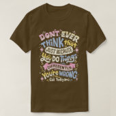 Doe dingen anders t-shirt (Design voorkant)