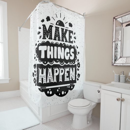 Doe dingen gebeuren douchegordijn (In situ)