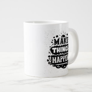 Doe dingen gebeuren grote koffiekop