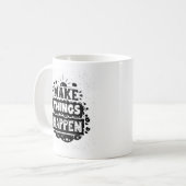 Doe dingen gebeuren koffiemok (Voorkant links)