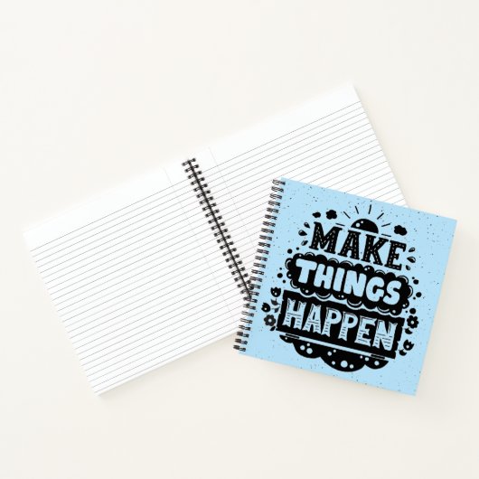 Doe dingen gebeuren notitieboek (Binnen)