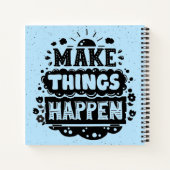 Doe dingen gebeuren notitieboek (Achterkant)