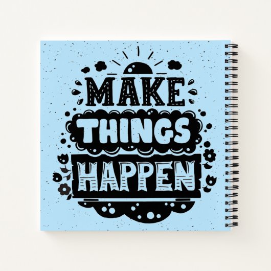 Doe dingen gebeuren notitieboek (Achterkant)