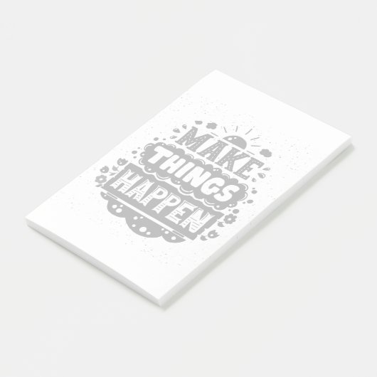 Doe dingen gebeuren post-it® notes (Schuin)