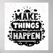 Doe dingen gebeuren poster (Voorkant)