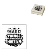 Doe dingen gebeuren rubberstempel (Gestempeld)