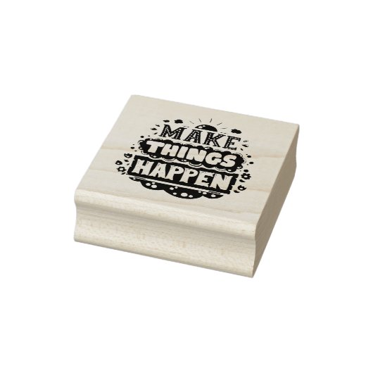 Doe dingen gebeuren rubberstempel (Stempel)
