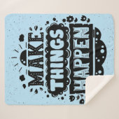 Doe dingen gebeuren sherpa deken (Voorkant (horizontaal))