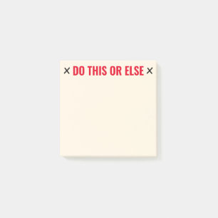 Doe dit of andere grappigheid post-it® notes
