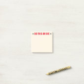 Doe dit of Die Funny Post-it® Notes (Op bureau)