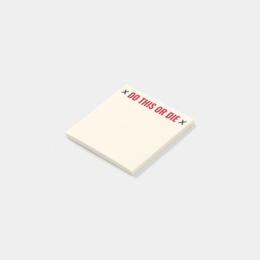 Doe dit of Die Funny Post-it® Notes (Schuin)