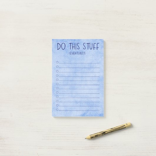 Doe dit uiteindelijk post-it® notes (Op bureau)