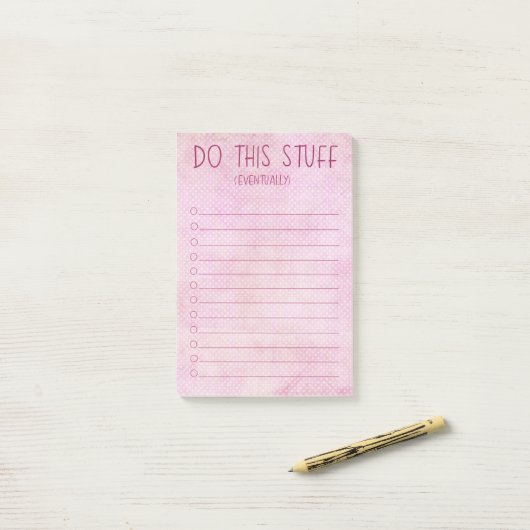 Doe dit uiteindelijk post-it® notes (Op bureau)