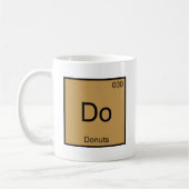 Doe - Donuts Grappig Chemie Element Symbool T-Shir Koffiemok (Links)