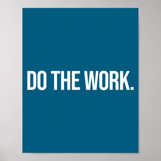 Doe Dotheworkdesigns Werk Klein Zwart Poster (Voorkant)