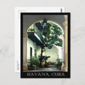 Doe een Courtyard in, Havana, Cuba Briefkaart (Voorkant / Achterkant)