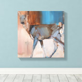 Doe een Deer 2014 Canvas Afdruk (Insitu (Houten vloer))