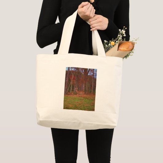 Doe een Deer in het Arrowidenmeer Grote Tote Bag (Voorkant (product))
