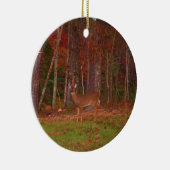 Doe een Deer in het Arrowidenmeer Keramisch Ornament (Rechts)