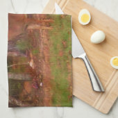 Doe een Deer in het Arrowidenmeer Theedoek (Quarter Fold)