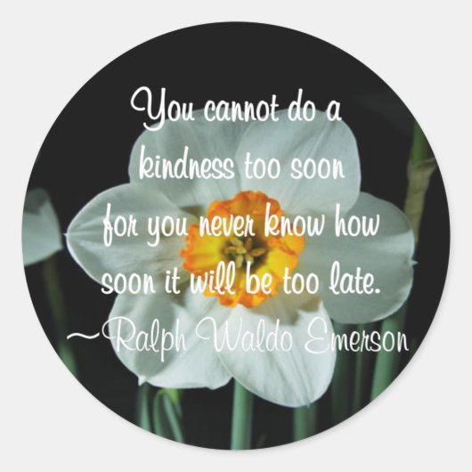 Doe een Kindness Ronde Sticker (Voorkant)