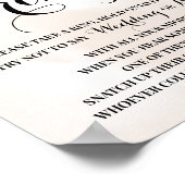 Doe een ring aan haar herfst bruidsbad spelbord poster (Hoek)