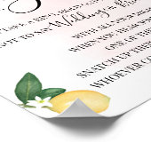 Doe een ring aan het spel Citroenen Roze Bruidsfee Poster (Hoek)