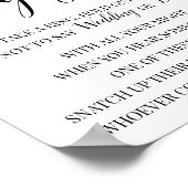 Doe een ring Eucalyptus Bruiloftsspel Bord Poster (Hoek)