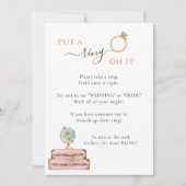 Doe een ring om het Reis Thema Bruidsdouche-spel Kaart (Voorkant)