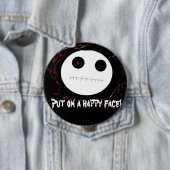 Doe een vrolijke gezichtspeld aan ronde button 4,0 cm (In situ)