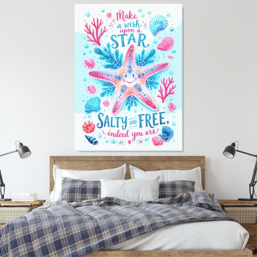 Doe een Wens Canvas Afdruk (Insitu (Slaapkamer))