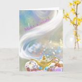 Doe een wens! kaart (Gele Bloem)