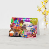 Doe een wens & klap! Happy Birthday Wenskaart Kaart (Gele Bloem)