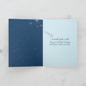 Doe een wens op een sterrenverjaardag kaart (Binnen)