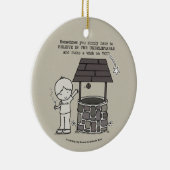 Doe een wens voor je! keramisch ornament (Rechts)