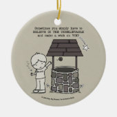 Doe een wens voor je! keramisch ornament (Voorkant)