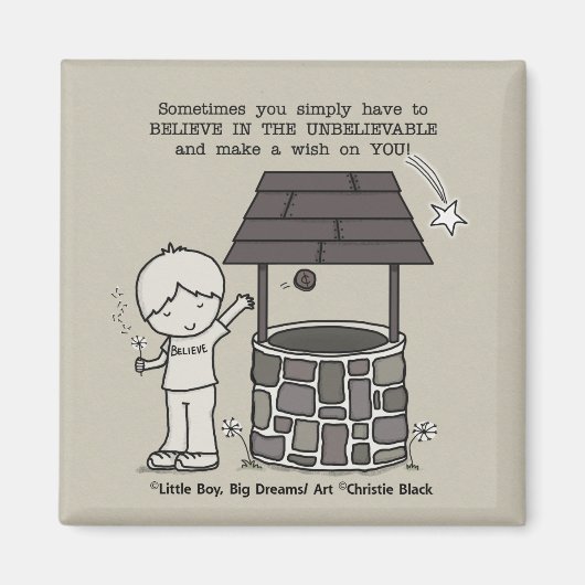 Doe een wens voor je! magneet (Voorkant)