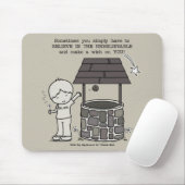 Doe een wens voor je! muismat (Met muis)