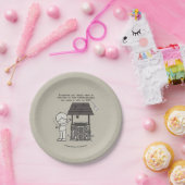 Doe een wens voor je! papieren bordje (Feest)