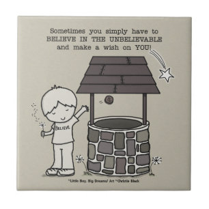 Doe een wens voor je! tegeltje