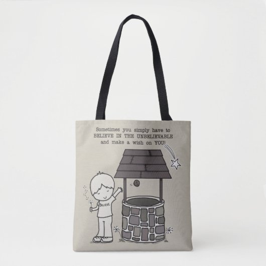 Doe een wens voor je! tote bag (Voorkant)