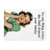 Doe elke dag een ding Retro huisvrouw Magneet (Horizontaal)